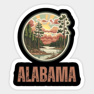 Alabama State USA Sticker